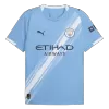 RODRIGO #16 Manchester City Home Soccer Jersey 2025/26 Blue - gojersey