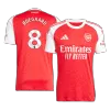 ØDEGAARD #8 Arsenal Home Soccer Jersey 2025/26 Red - gojersey