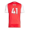 RICE #41 Arsenal Home Soccer Jersey 2025/26 Red - gojersey
