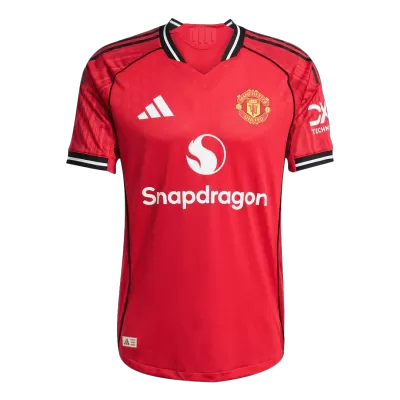 Authentic Manchester United Home Soccer Jersey 2025/26 Red - gojersey