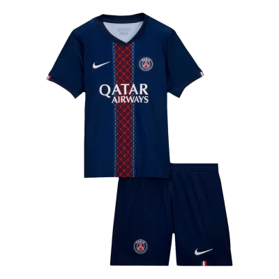 PSG Home Soccer Jersey Kit 2025/26 Kids(Jersey+Shorts) - gojersey