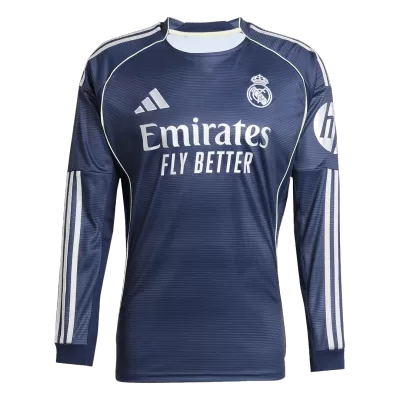 Real Madrid Long Sleeve Away Soccer Jersey 2025/26 - gojersey