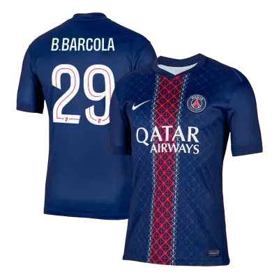 PSG B.BARCOLA #29 Home Soccer Jersey 2025/26 - gojersey