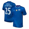Chelsea WORLD CHAMPIONS #25 Home Soccer Jersey 2025/26 with chest badge - gojersey