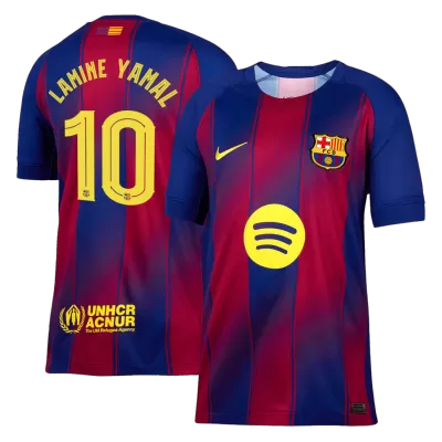 Barcelona LAMINE YAMAL #10 Home Soccer Jersey 2025/26 - UCL Edition - gojersey