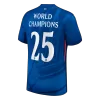Chelsea WORLD CHAMPIONS #25 Home Soccer Jersey 2025/26 with chest badge - gojersey