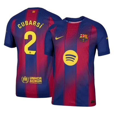 Barcelona CUBARSÍ #2 Home Soccer Jersey Authentic 2025/26 - gojersey