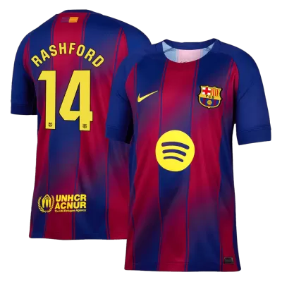 Barcelona RASHFORD #14 Home Soccer Jersey 2025/26 - gojersey