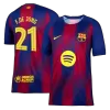 Barcelona F.DE JONG #21 Home Soccer Jersey 2025/26 - UCL Edition - gojersey