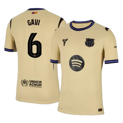 Barcelona GAVI #6 Away Soccer Jersey Authentic 2025/26 - UCL Edition - gojersey