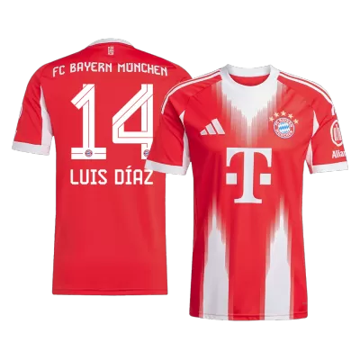 Bayern Munich LUIS DÍAZ #14 Home Soccer Jersey 2025/26 - gojersey