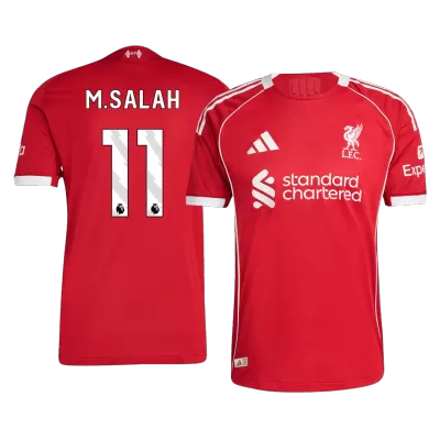 Liverpool M.SALAH #11 Home Soccer Jersey Authentic 2025/26 - gojersey