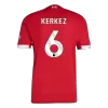 Liverpool KERKEZ #6 Home Soccer Jersey Authentic 2025/26 - gojersey