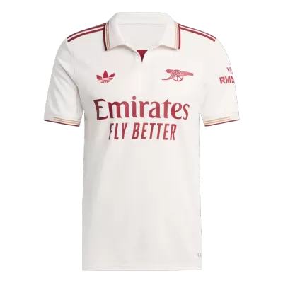 Authentic Arsenal Third Away Soccer Jersey 2025/26 White - gojersey