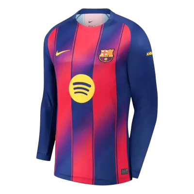 Barcelona Home Soccer Jersey Retro 2025/26 - Long Sleeve - gojersey