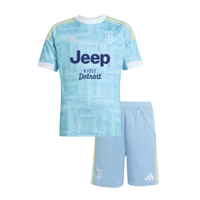 Kid's Juventus Away Soccer Jersey Kit 25/26 Blue - gojersey