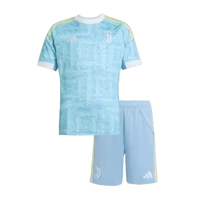 Kid's Juventus Away Soccer Jersey Kit 25/26 Blue - gojersey
