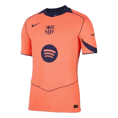 Authentic Barcelona Third Away Soccer Jersey 25/26 Orange - gojersey