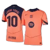 LAMINE YAMAL #10 Authentic Barcelona Third Away Soccer Jersey 25/26 Orange- UCL - gojersey
