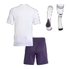 Kid's Manchester United Away Soccer Jersey Kit(Jersey+Shorts+Socks) 2025/26 White - gojersey