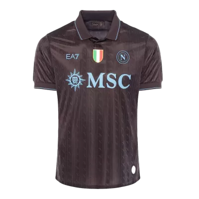 Authentic Napoli Third Away Soccer Jersey 25/26 Black - gojersey