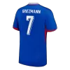 GRIEZMANN #7 France Euro Home Soccer Jersey 2024 Blue - gojersey
