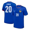 COMAN #20 France Euro Home Soccer Jersey 2024 Blue - gojersey