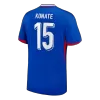 KONATE #15 France Euro Home Soccer Jersey 2024 Blue - gojersey