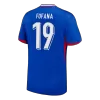 FOFANA #19 France Euro Home Soccer Jersey 2024 Blue - gojersey