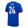 DOUE #24 France Euro Home Soccer Jersey 2024 Blue - gojersey