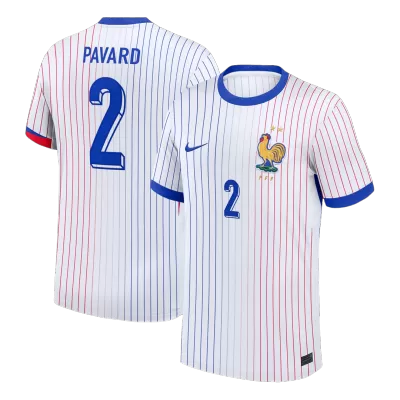PAVARD #2 France Euro Away Soccer Jersey 2024 White - gojersey