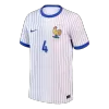 UPAMECANO #4 France Euro Away Soccer Jersey 2024 White - gojersey